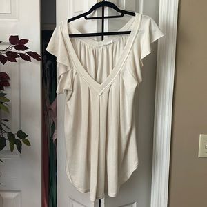 GORGEOUS Bucket List poly blend shirt. NWOT